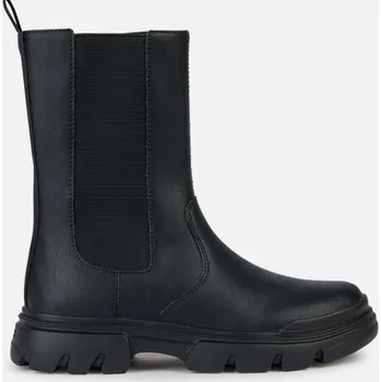 Dívčí polobotky Černá dívčí kotníková obuv Geox Junette - Holky GEOX černá 3423943