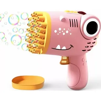 metr Dinosauří pistole na bubliny růžová