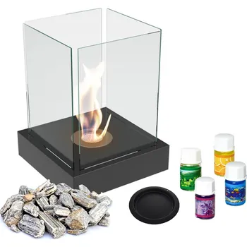 Krbová kamna Volně stojící biokrb TANGO4 černá mix set TANGO4/CZARNY/Z/MIX