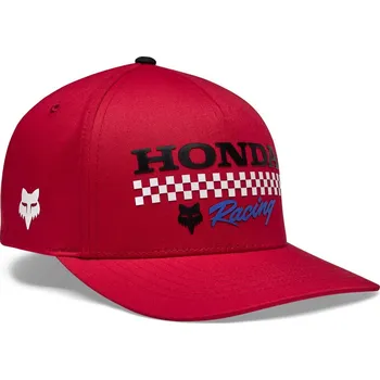 Kšiltovka Pánská kšiltovka FOX Honda Flexfit Hat Red - S/M
