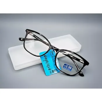 Brýle na čtení Čtecí dioptrické brýle JingGlass SLIM CB02, plastové, +3,5 dioptrie, unisex, s pouzdrem (dioptrické brýle +3.50 | čtecí brýle | brýle na čtení | JingGlass SLIM | JingGlass CB02 | brýle s pouzdrem | čtecí brýle | unisex čtecí brýle | lehké brýle na čtení |