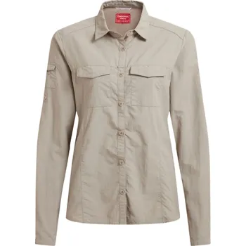 Dámská košile Dámská košile Craghoppers NosiLife Adventure Long Sleeved Shirt III Velikost: XL / Barva: světle hnědá