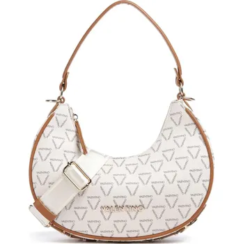 Kabelka Valentino bags Shel kabelka logo krémová hnědá