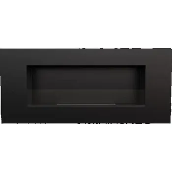 Krbová kamna Závěsný krb na bioethanol DELTA 2 černá s prosklením TÜV DELTA2/CZARNY/TUV/PRZESZKLENIE