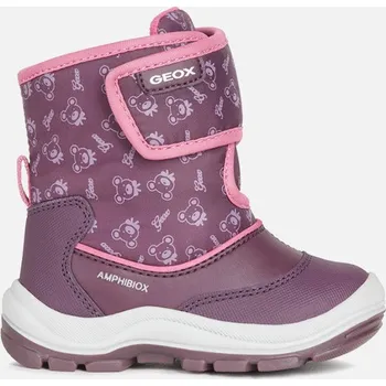 Dívčí tenisky Růžová dívčí kotníková obuv Geox Flanfil ABX - Holky GEOX bílá | růžová | fialová 3424119