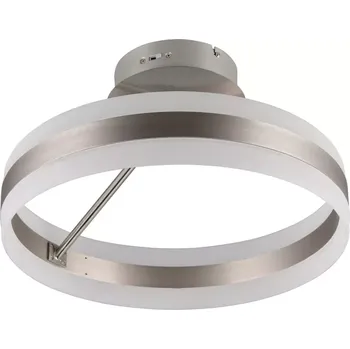 Trio Leuchten 631410107 DIOS - LED stropní svítidlo stmívatelné běžným vypínačem, LED 21W, 2300 + 3000 + 4000K, Ø 40cm (LED stropní svítidlo v matném niklu s přepínačem barvy světla)