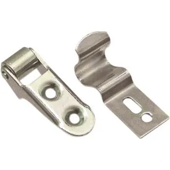 Okenní klika Okenní záskočka s válečkem a pérovým hákem, ocel pozink stříbrný