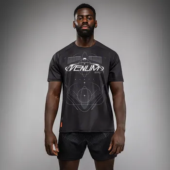 Pánské tričko Funkční Dry-Tech triko Venum Eclipse - Black/Silver Velikost: XL