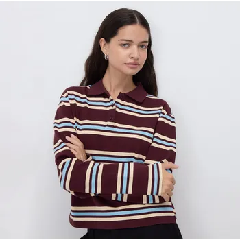 Dámské tričko Reserved - Polo tričko s dlouhými rukávy - vícebarevná - 426GA-MLC - 426GA-MLC-L