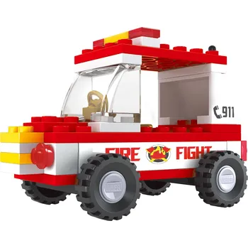 Dětské zboží Rappa Kompatibilní stavebnice BLOXO hasiči auto 48 ks