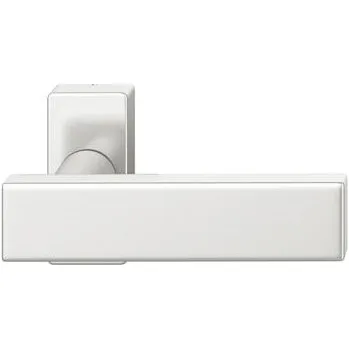 Stavební výplň FSB Rámová klika 09 1003 přídržná pružina B hranatá rozeta hliník stříbrný