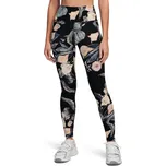 Dámské kompresní legíny s vysokým pasem Under Armour MERIDIAN PRINT LEGGINGS W černé 1383603-003 - XS | UK 11 | US 12