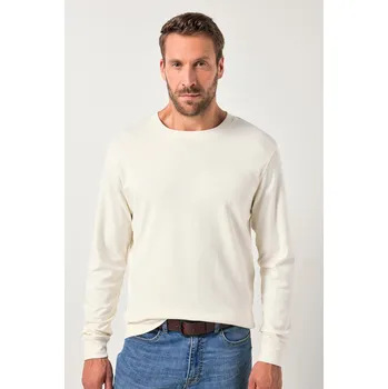 Pánské tričko JP-Aware, Plus size Dlouhé tričko JP AWARE, biobavlna, GOTS certifikace, do 8XL pro plnoštíhlé nadměrná velikost, 842831151-1907, béžový, 8XL, Plus size oblečení, Oblečení pro vysoké muže, Nadměrné velikosti, Oblečení pro plnoštíhlé.