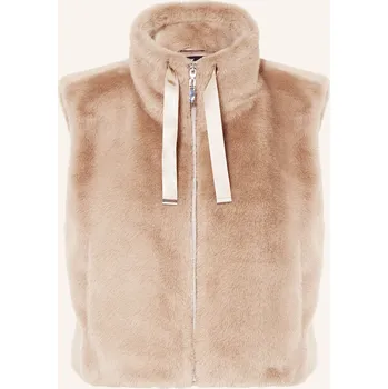 Monari Dámská Vesta Z Umělé Kožešiny, béžová, 42