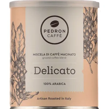 Káva Pedron café Delicato 100% Arabica 250g v plechovce, mletá