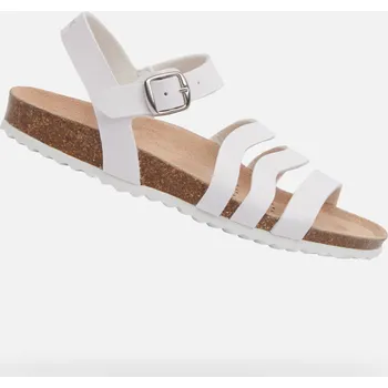 Dámská móda Bílé dívčí sandály Geox Adriel - Holky GEOX bílá | hnědá 3423887