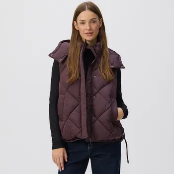 Dámský kabát Reserved - Prošívaná vesta s&nbsp;kapucí - mahagonová - 689AY-93X - 689AY-93X-M