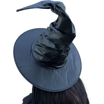 Karnevalový doplněk Cd Čarodějnický klobouk s ohnutou špičkou