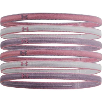 Čelenka Dámská čelenka Under Armour MINI HEADBANDS (6-PACK) W růžová 1286016-698