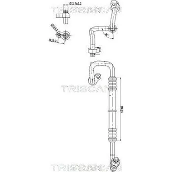 Vedení klimatizace Vysokotlaké / nízkotlaké vedení, klimatizace TRISCAN 9010 43003