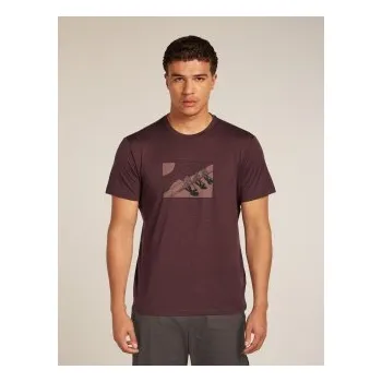 Icebreaker Mens 150 Tech Lite SS Tee In The Wild, Java