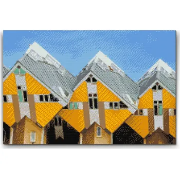 Diamantové malování Diamantové malování - Kijk-Kubus, Rotterdam - Nizozemsko Velikost: 40x60cm, Rámování: Pouze srolované plátno, Diamanty: Kulaté