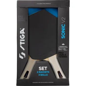 Raketový sport Set na stolní tenis STIGA Sonic V2 - 2 pálky, 3 míčky