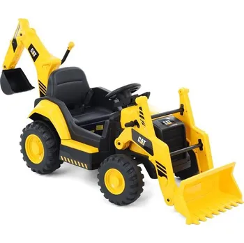 Dětské elektrovozidlo CAT BACKHOE žlutá
