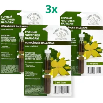 Zvýhodněný set: 3x Horský vlaštovičník "čistotel" - elixír na bradavice - 3 ml - Herbal Traditions