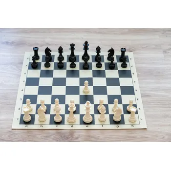 Šachy Šachová souprava Staunton komplet velká černá + doprava zdarma