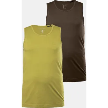 Pánské tílko JP1880, Plus size Tílko, 2-balení, bez rukávů, do 8XL pro plnoštíhlé nadměrná velikost, 796858425-1453, zelený, 4XL, Plus size oblečení, Oblečení pro vysoké muže, Nadměrné velikosti, Oblečení pro plnoštíhlé.