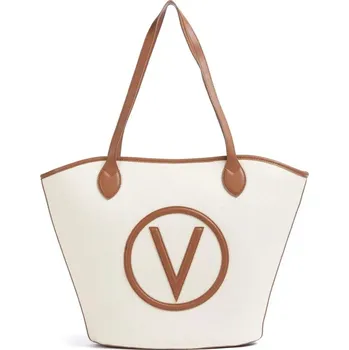 Kabelka Valentino bags shopper plátěná kabelka s pouzdrem béžová hnědá