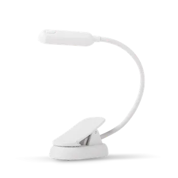 kempingová lampa Jako dřív Lampička na čtení s klipem bez modrého světla Barva: Bílá