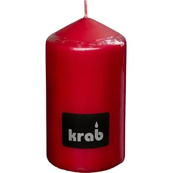 Svíčka Krab - válcová svíčka 60 × 110 mm, bordó