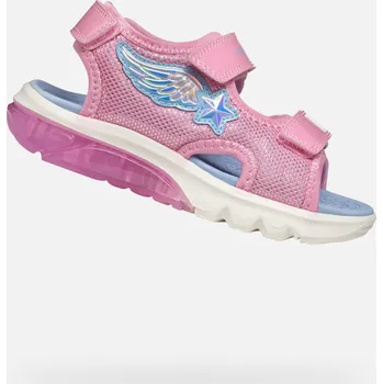 Dívčí sandály Růžové dívčí sandály Geox Ciberdron - Holky GEOX bílá | světle modrá | růžová 3424064