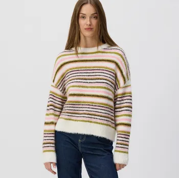 Dámský svetr Reserved - Pruhovaný svetr - vícebarevná - 433GP-MLC - 433GP-MLC-L