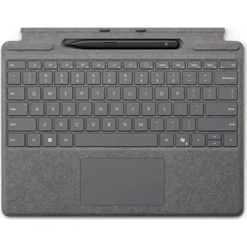 Klávesnice Microsoft Surface Pro Signature Keyboard + Pen 2024 (ENG) platinová (8X6-00235)