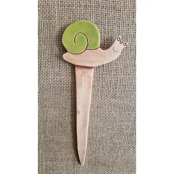 Velikonoční dekorace Keramický zápich šnek 06