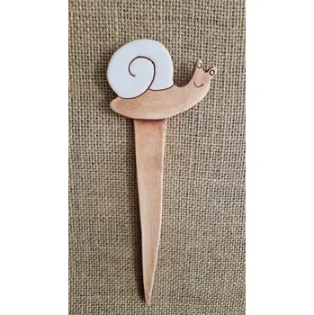 Velikonoční dekorace Keramický zápich šnek 05