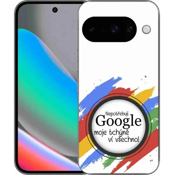 Pouzdro na mobilní telefon Gelový kryt mmCase na Google Pixel 10 - tchýně ví všechno bílé pozadí