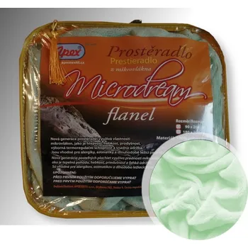 Prostěradlo 1L - Mikroplyšové prostěradlo Microdream Flanel - 90/200 - Světle zelená - 90x200 cm