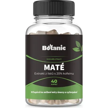 Přírodní produkt Botanic Maté - Kapsle 20% kofeinu 40 kapslí