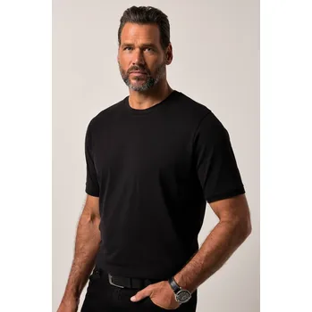 Pánské tričko JP1880, Plus size Tričko JP880 FLEXNAMIC®, krátké rukávy, do 8XL pro plnoštíhlé nadměrná velikost, 840260100-1456, černý, 7XL, Plus size oblečení, Oblečení pro vysoké muže, Nadměrné velikosti, Oblečení pro plnoštíhlé.