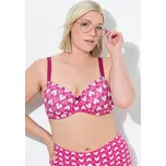 Ulla Popken, Plus size Podprsenka s kosticemi, srdce, měkké košíčky, košíčky B-F pro plnoštíhlé nadměrná velikost, 840731817-1122, růžový, 95F, Nadměrné velikosti, Plus size oblečení, Oblečení pro boubelky, Oblečení pro baculky, Oblečení pro plnoštíhlé, O