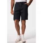 JP1880, Plus size Bermudy, vintage vzhled, elastický pas a stahovecí šňůrka, cargo kapsy, do 8XL pro plnoštíhlé nadměrná velikost, 825111130-1454, modrý, 5XL, Plus size oblečení, Oblečení pro vysoké muže, Nadměrné velikosti, Oblečení pro plnoštíhlé.