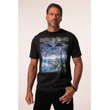 Pánské tričko JP1880, Plus size Tričko JP1880, kolekce hudební skupiny, Iron Maiden, krátké rukávy, do 8XL pro plnoštíhlé nadměrná velikost, 838441100-1455, černý, 6XL, Plus size oblečení, Oblečení pro vysoké muže, Nadměrné velikosti, Oblečení pro plnoštíhlé.