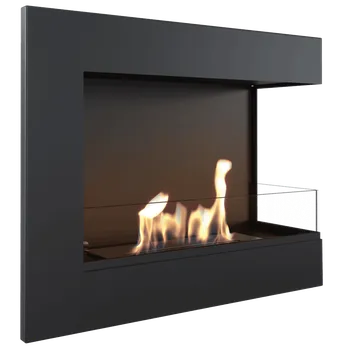 Krbová kamna Nástěnný biokrb DELTA 600 pravá se sklem, TÜV DELTA/P/600/TUV/PRZESZKLENIE