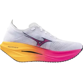 Dámská běžecká obuv Mizuno Wave Rebellion Pro 3 U1GD253311 - white/pink tetra/tang orange 38