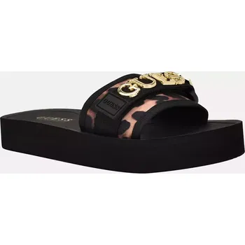 Dámské žabky GUESS dámské pantofle, nazouváky Peers leopardí 35,5