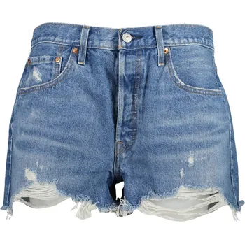 Dámské kraťasy Levi's Modré dámské džínové kraťasy Levi's® - Dámské LEVI'S modrá | bílá 1871796